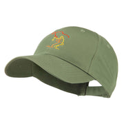 Fly Fishing Man Outline Embroidered Cap