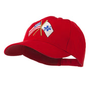 Flags with Star of Life Embroidered Cap