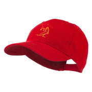 Fly Fishing Man Outline Embroidered Cap