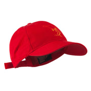 Fly Fishing Man Outline Embroidered Cap