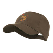 Fly Fishing Man Outline Embroidered Cap