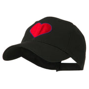 Filled Heart Symbol Embroidery Cap