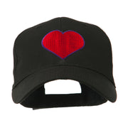 Filled Heart Symbol Embroidery Cap