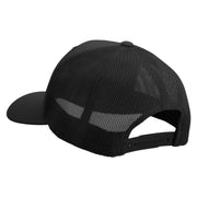 Licensed US Navy Veteran Embroidered Retro Trucker Cap - Black OSFM