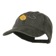 Fishing Spinner Embroidered Washed Cap