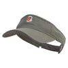 Rock Climbing Icon Embroidered Prostyle Cotton Twill Washed Visor - Olive OSFM