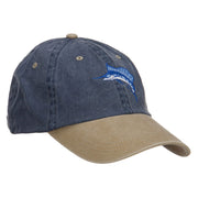 Sailfish Embroidered Washed Two Tone Cap