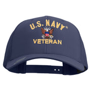 Licensed US Navy Veteran Embroidered Retro Trucker Cap - Navy OSFM