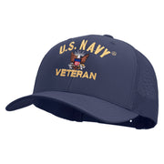 Licensed US Navy Veteran Embroidered Retro Trucker Cap - Navy OSFM