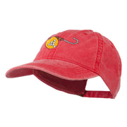 Fishing Spinner Embroidered Washed Cap