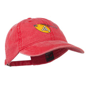 Fishing Spinner Embroidered Washed Cap