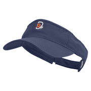 Rock Climbing Icon Embroidered Prostyle Cotton Twill Washed Visor - Navy OSFM