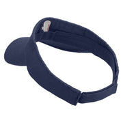 Rock Climbing Icon Embroidered Prostyle Cotton Twill Washed Visor - Navy OSFM