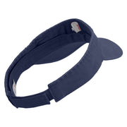 Rock Climbing Icon Embroidered Prostyle Cotton Twill Washed Visor - Navy OSFM