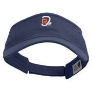 Rock Climbing Icon Embroidered Prostyle Cotton Twill Washed Visor - Navy OSFM