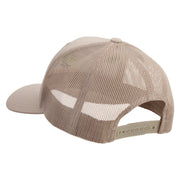 Licensed US Navy Veteran Embroidered Retro Trucker Cap - Khaki OSFM