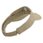 Rock Climbing Icon Embroidered Prostyle Cotton Twill Washed Visor - Khaki OSFM