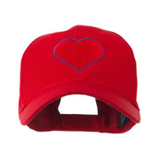 Filled Heart Symbol Embroidery Cap