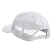 Licensed US Navy Veteran Embroidered Retro Trucker Cap - White OSFM