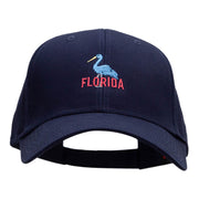 Florida Heron Embroidered Low Profile Cap