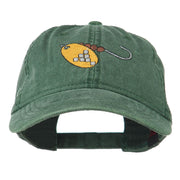 Fishing Spinner Embroidered Washed Cap