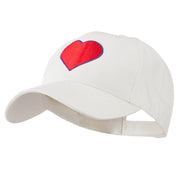 Filled Heart Symbol Embroidery Cap