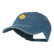 Fishing Spinner Embroidered Washed Cap