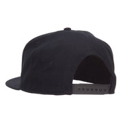 Brooklyn Embroidered Flat Bill Snapback Cap