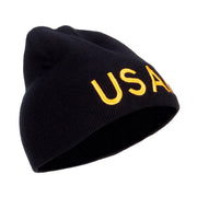 USAF Military Embroidered Short Beanie