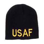 USAF Military Embroidered Short Beanie