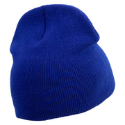 Golden Bird Embroidered 8 Inch Short Beanie - Royal OSFM