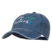 Fly Fishing Embroidered Washed Cap