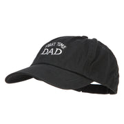 First Time Dad Letters Embroidered Low Cap