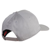 Bold G.O.A.T. Text Embroidered Solid Cotton Twill Pro Style Cap - Grey OSFM