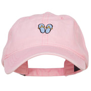 Mini Flip Flop Embroidered Washed Cap