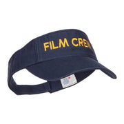 Film Crew Embroidered Cotton Washed Visor