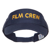 Film Crew Embroidered Cotton Washed Visor