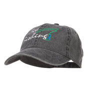 Fly Fishing Embroidered Washed Cap