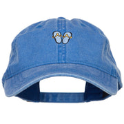 Mini Flip Flop Embroidered Washed Cap