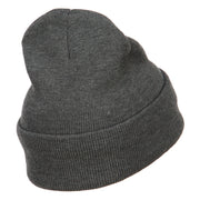 Fishing Veteran Embroidered Long Beanie