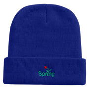 Spring Logo Embroidered Super Stretch Knit Watch Cap Beanie - Royal OSFM