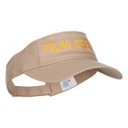 Film Crew Embroidered Cotton Washed Visor