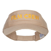 Film Crew Embroidered Cotton Washed Visor