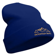 Horse in Mountain Ranch Embroidered 12 Inch Long Knitted Beanie - Royal OSFM