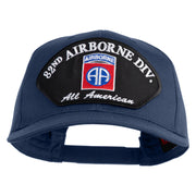 82nd Airborne Division All Americans Patched Solid Cotton Twill Pro Style Cap - Navy OSFM