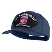 82nd Airborne Division All Americans Patched Solid Cotton Twill Pro Style Cap - Navy OSFM
