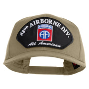82nd Airborne Division All Americans Patched Solid Cotton Twill Pro Style Cap - Khaki OSFM