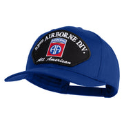 82nd Airborne Division All Americans Patched Solid Cotton Twill Pro Style Cap - Royal OSFM