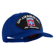 82nd Airborne Division All Americans Patched Solid Cotton Twill Pro Style Cap - Royal OSFM
