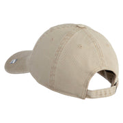 Twenty Second Air Force Veteran Embroidered Washed Solid Pigment Dyed Cotton Twill Brass Buckle Cap - Khaki OSFM